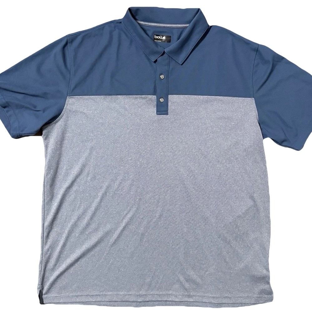 Bolle Golf Polo Shirt Mens XXL Blue Short Sleeve Lightweight Performance 2XL